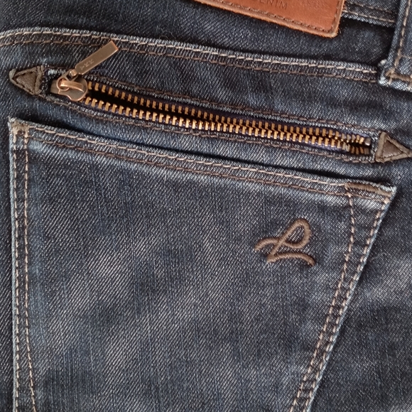 Women's DL1961 Jessica dark wash skinny zip pocket 25 high-end denim - Picture 7 of 15